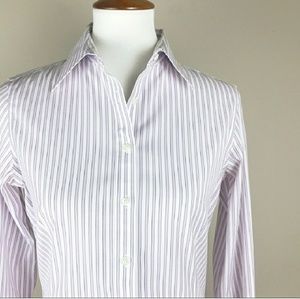 Brooks Brothers Non-Iron Striped Shirt - Size 6